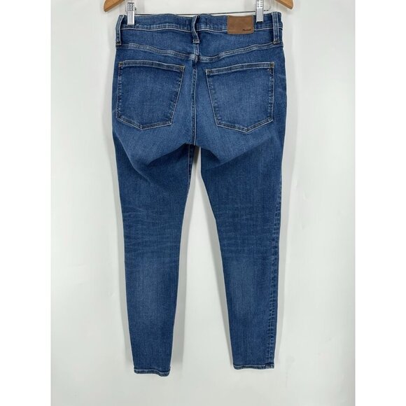 Madewell 8" Skinny Jeans Women's 30 Mid Rise Medium Wash Denim - Picture 5 of 9